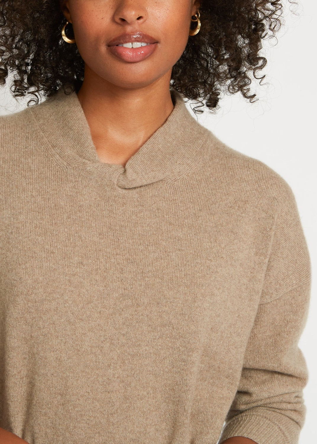 Santicler Blair Cashmere Sweater Dress - Brown