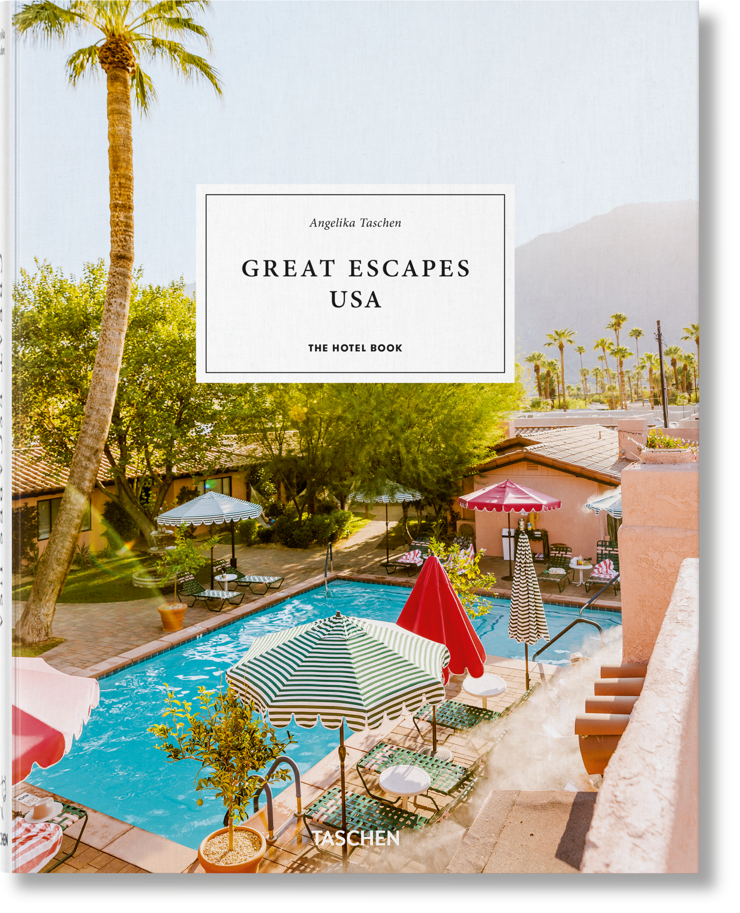 Book cover of 'Great Escapes USA' with a pool and palm trees in the background