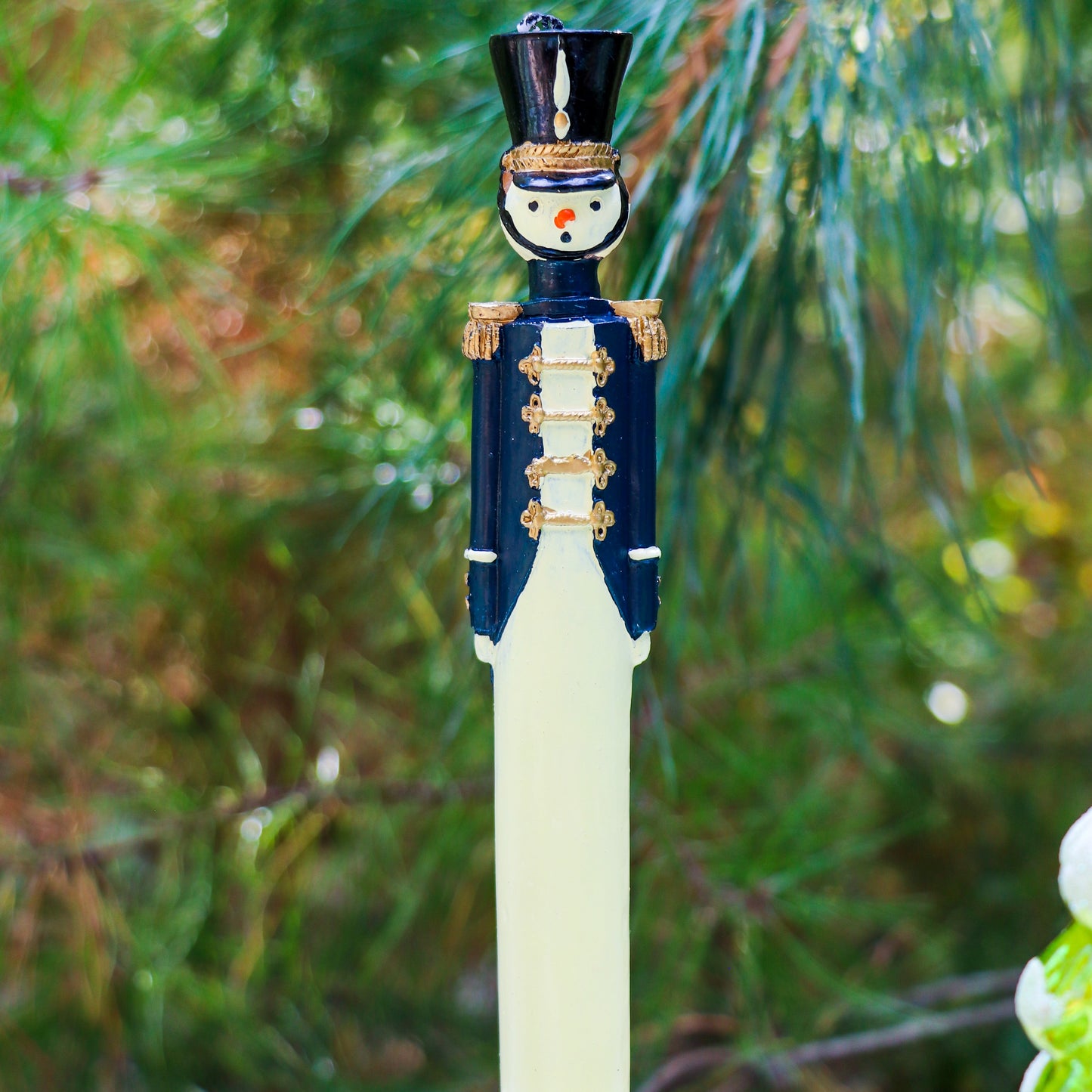 Decorative  pilar candle with Nutcracker soldier design