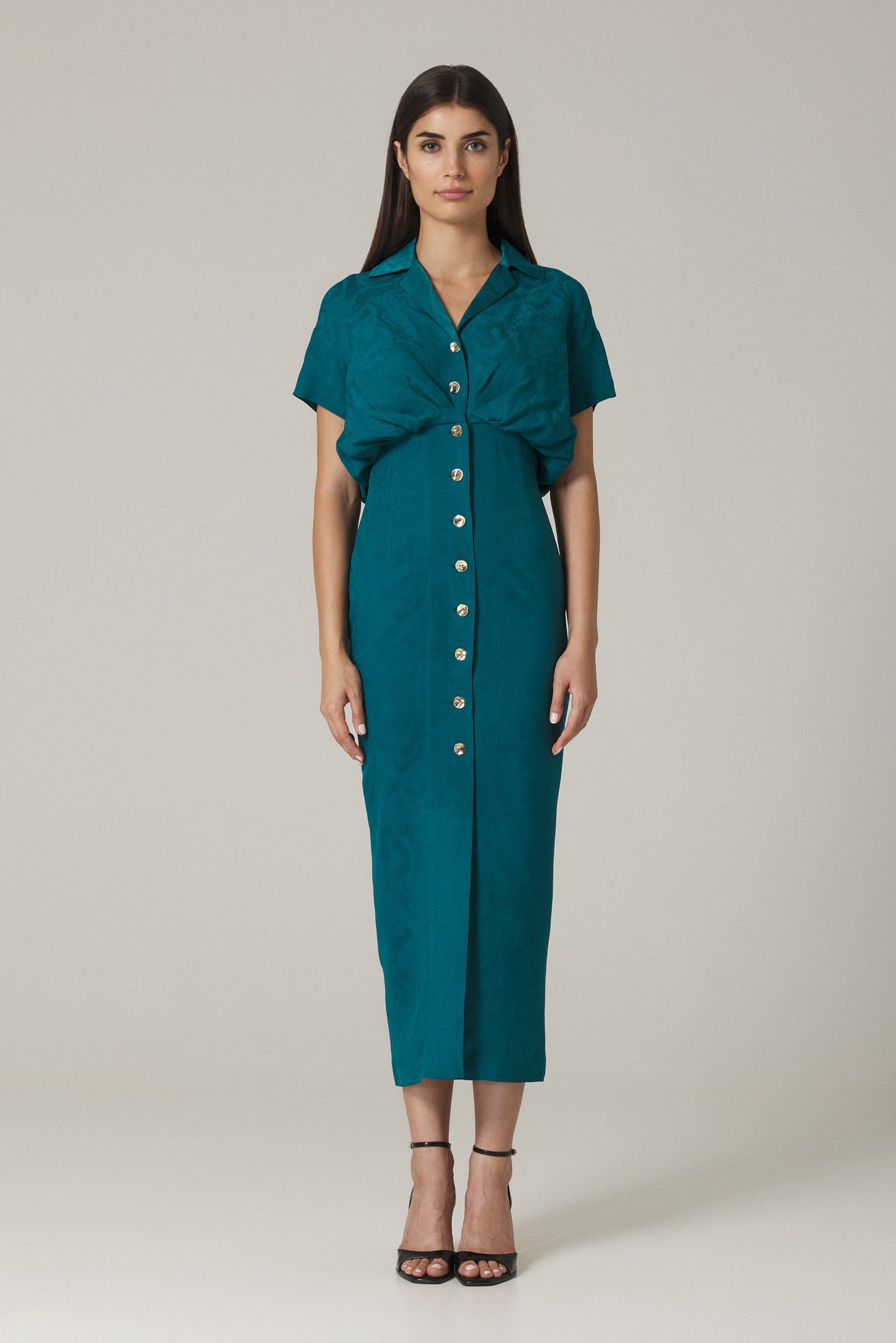 AIDA SHIRT DRESS IN CAPRI BLUE 0 / CAPRI BLUE AIDA SHIRT DRESS IN CAPRI BLUE 0 / CAPRI BLUE