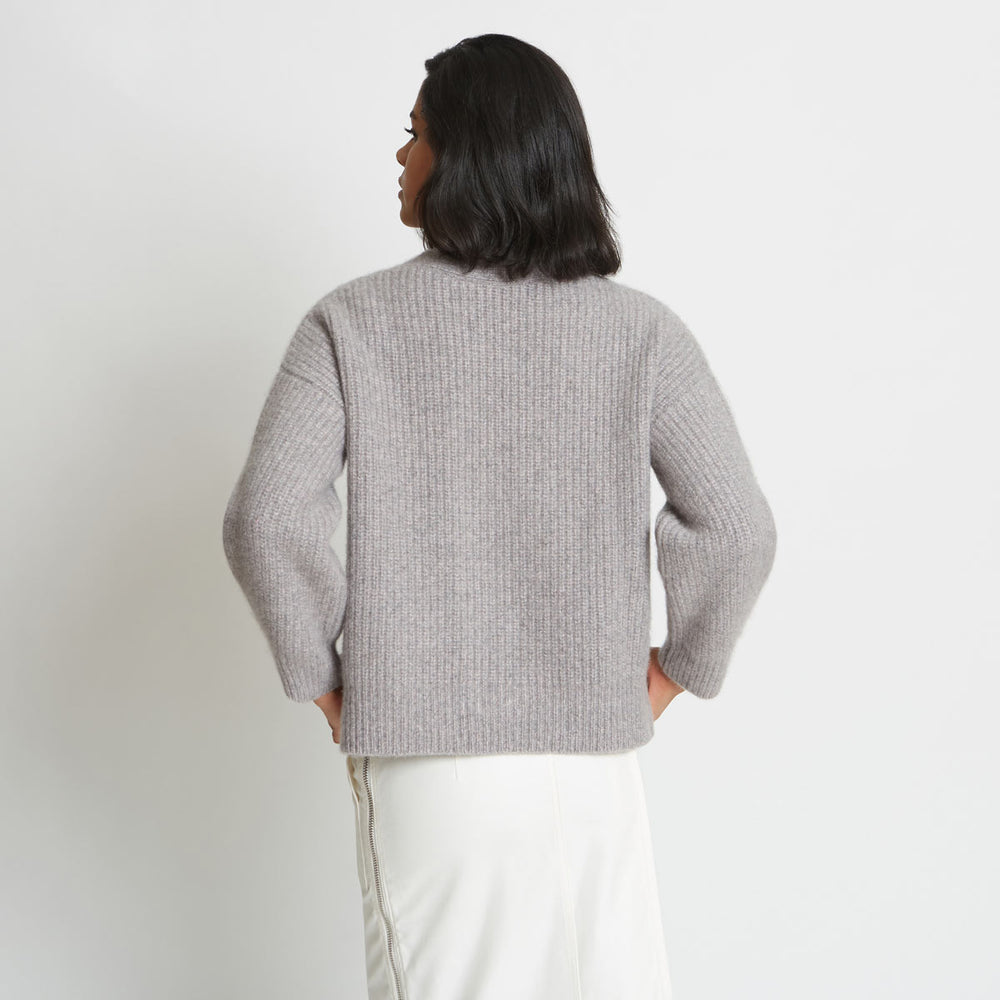 
                  
                    ALIX RIBBED PURE CASHMERE CARDIGAN IN PINK MARBLE
                  
                