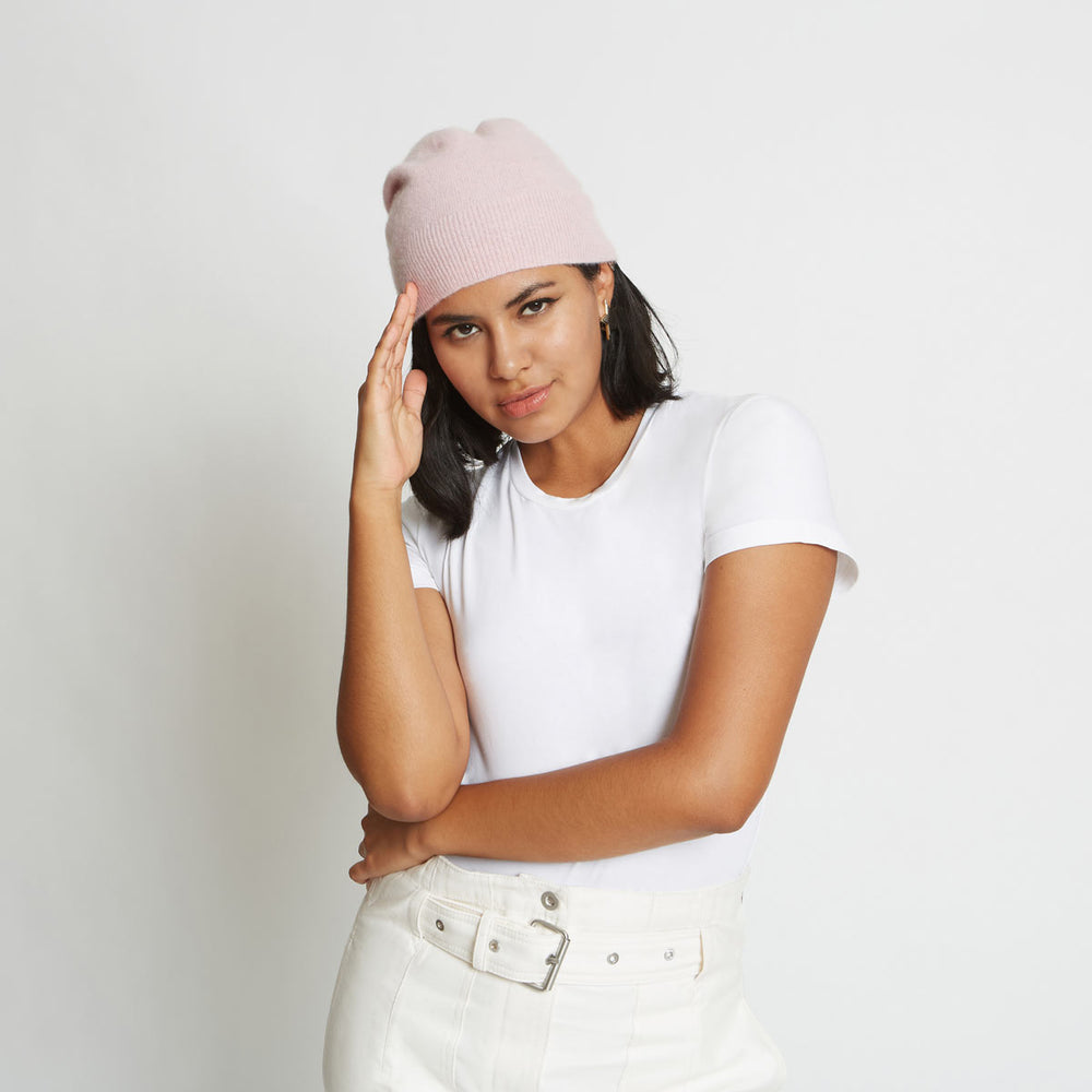 
                  
                    ABI CASHMERE BEANIE HAT IN CAMEO
                  
                