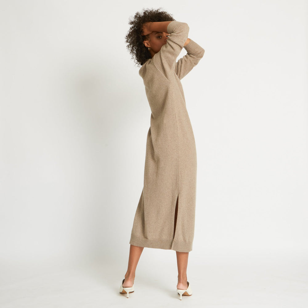 
                  
                    BLAIR CASHMERE SWEATER DRESS IN FAWN
                  
                