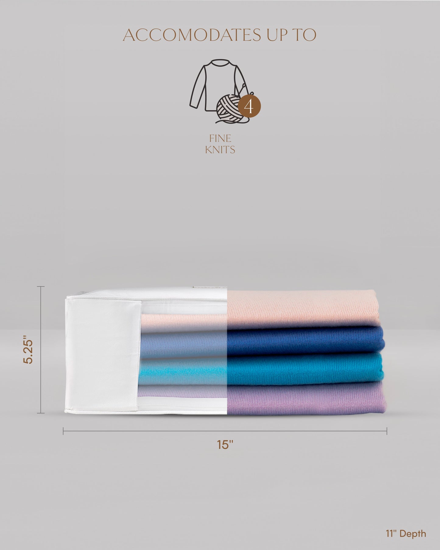 Detail view of storage within the cube