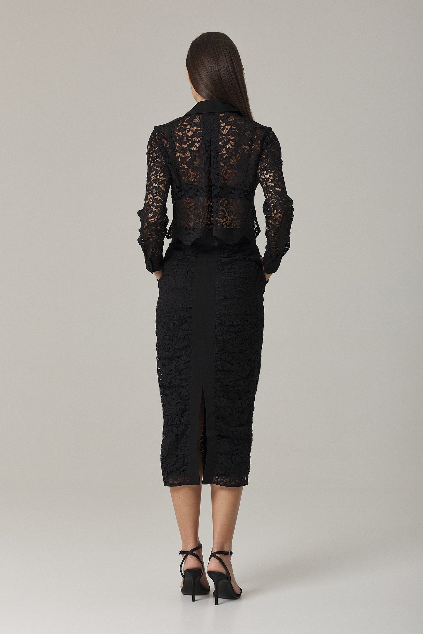 Santicler Women's Cristina Lace SHIRT Dress - Black - Casual dresses Santicler Women's Cristina Lace SHIRT Dress - Black - Casual dresses