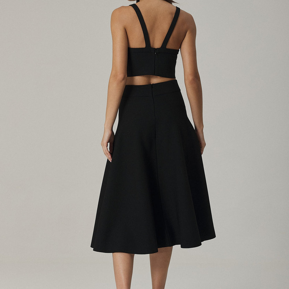 
                  
                    MONICA CIRCULAR KNIT FULL SKIRT IN BLACK
                  
                