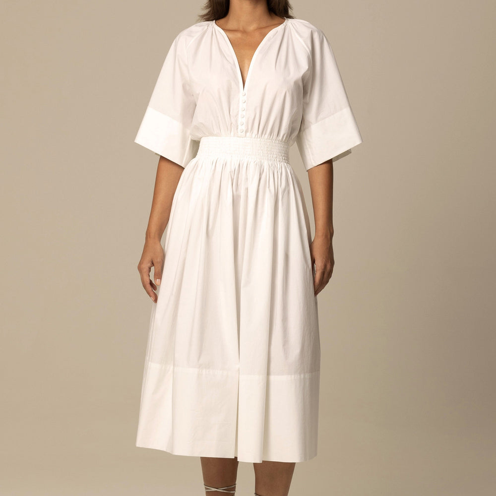 
                  
                    ANIA ORGANIC COTTON SHIRT DRESS IN WHITE
                  
                