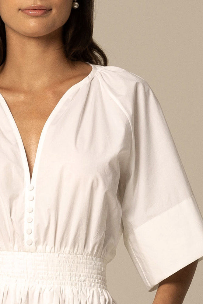 
                  
                    ANIA ORGANIC COTTON SHIRT DRESS IN WHITE
                  
                