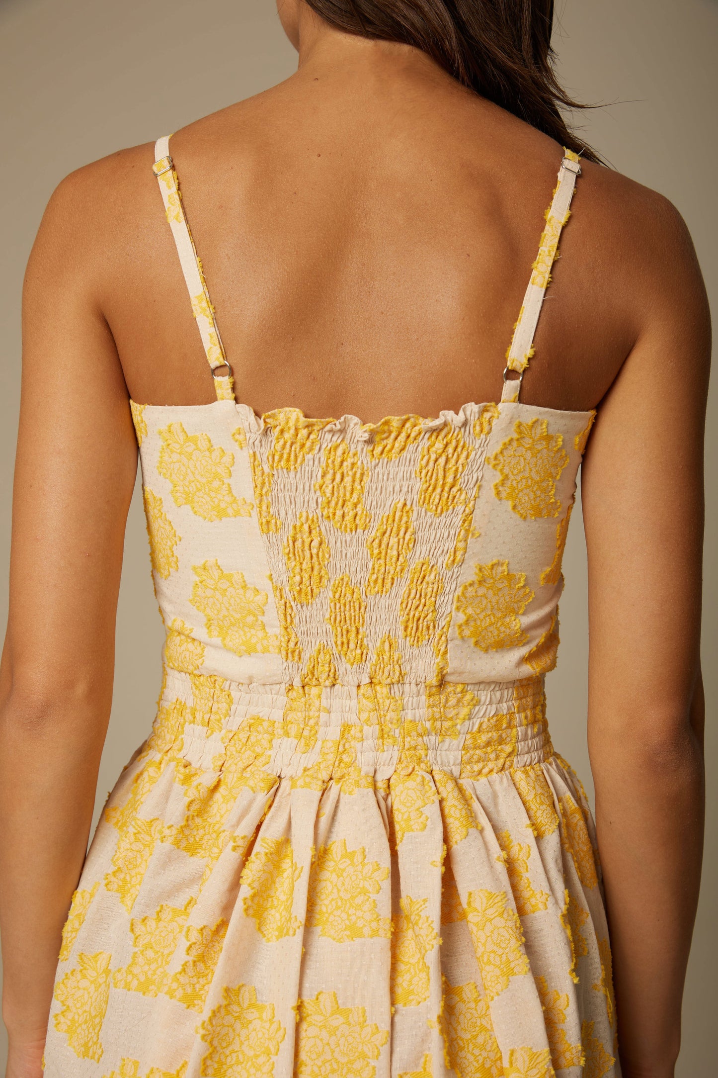 
                  
                    MIRIA STRAPPY COTTON DRESS IN YELLOW FLORAL
                  
                