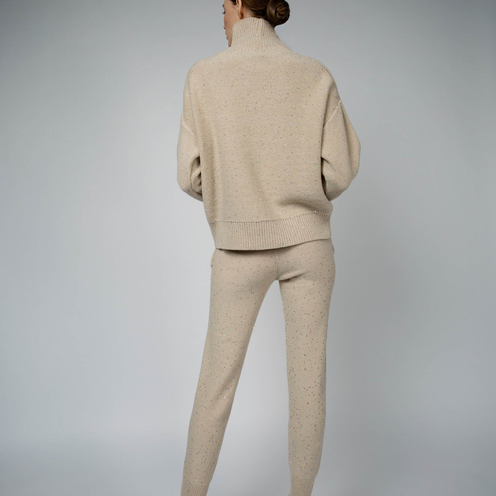 
                  
                    ADDISON CASHMERE AND SEQUIN PANT  IN BEIGE SPARKLE
                  
                